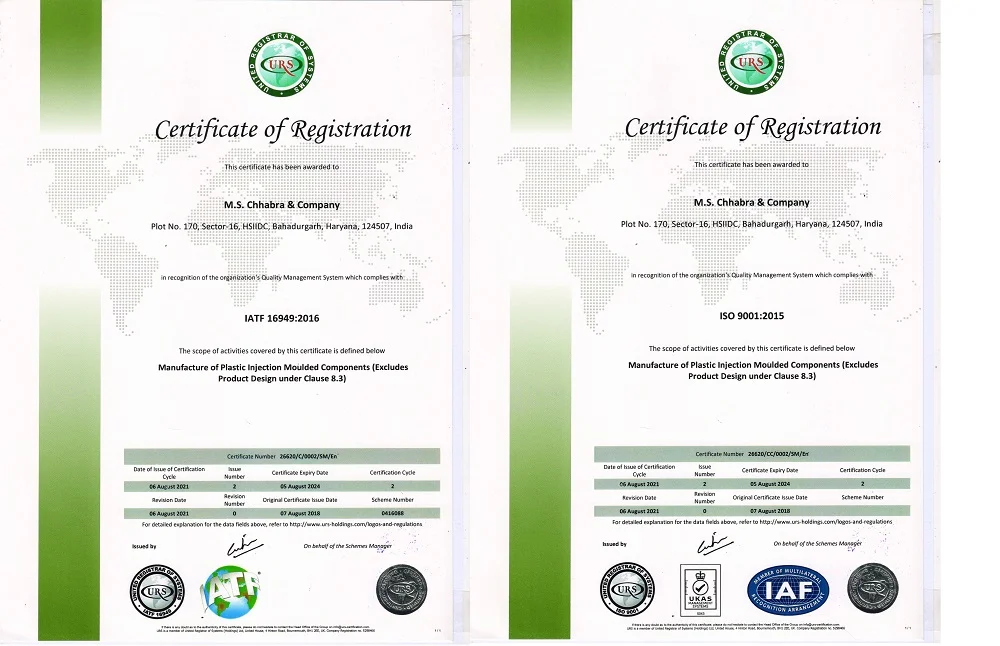 Certificates of Registration - Naraina